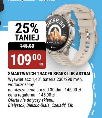 Smartwatch Tracer Spark promocja w bi1