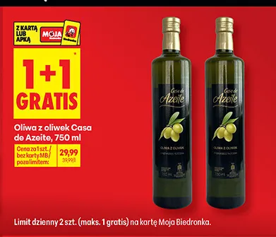Oliwa z oliwek Casa de Azeite promocja w Biedronka