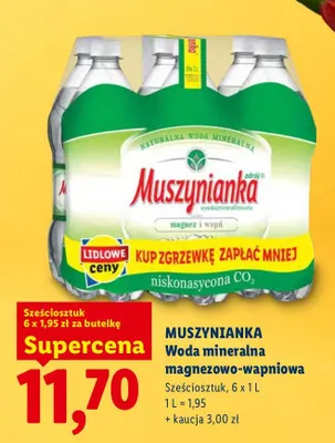 Woda mineralna magnezowo-wapniowa 6-pak promocja w Lidl