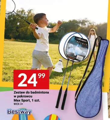 Zestaw do badmintona w pokrowcu Max Sport promocja w Twój Market