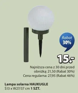 Lampa solarna Haukugle promocja w Jysk