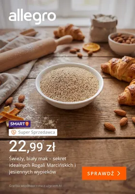 Świeży biały mak promocja w Allegro