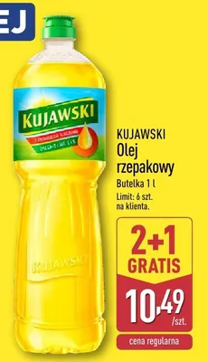 Olej rzepakowy Kujawski promocja w Aldi