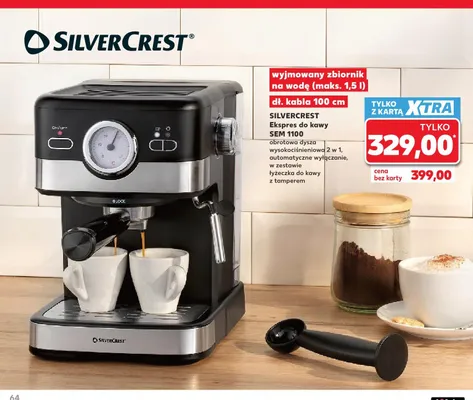 Ekspres do kawy Silvercrest promocja w Kaufland