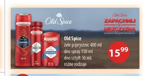 Żele pod prysznic, dezodorant spray, dezodorant sztyft Old Spice promocja w Drogerie Laboo