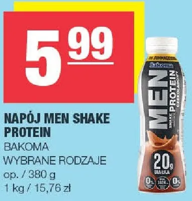 Napój Men Shake Protein wybrane rodzaje promocja w SPAR