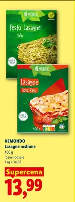 Lasagne roślinne Vemondo Pesto Tofu promocja w Lidl