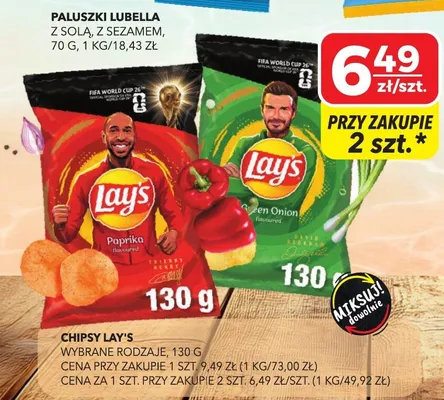 Chipsy Lay's Green Onion 130g promocja w Top Market