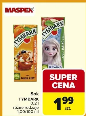 Sok różne rodzaje promocja w Carrefour Market