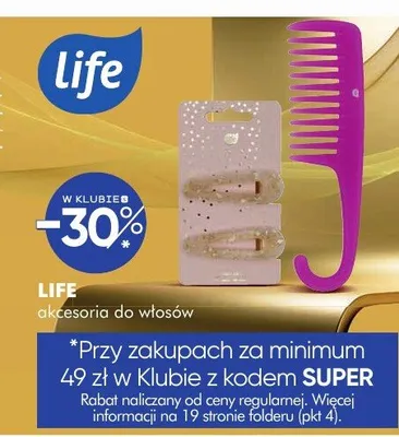 Akcesoria do włosów szczotka + 4 spinki + brelok z figurką stitch promocja w Super-Pharm