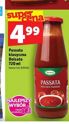 Passata pomidorowa klasyczna Delsato promocja w TOPAZ