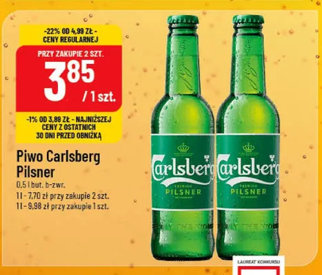 Piwo Carlsberg Pilsner promocja w POLOmarket