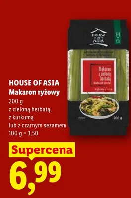 Makaron ryżowy z kurkumą House of Asia promocja w Lidl
