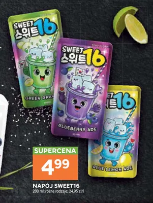 Napój Sweet16 Blue Lemon Ade promocja w Stokrotka