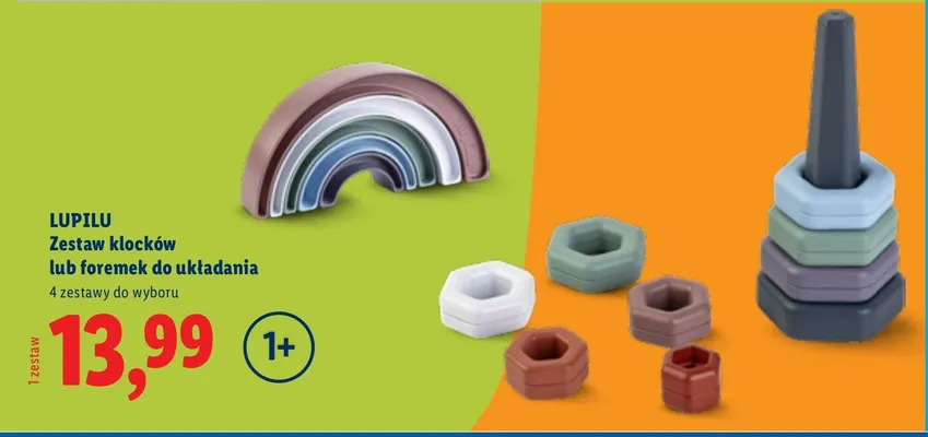 Zestaw foremek do układania Lupilu promocja w Lidl
