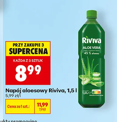 Napój aloesowy Riviva promocja w Biedronka