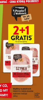 Wędliny w plastrach wybrane rodzaje promocja w Intermarche