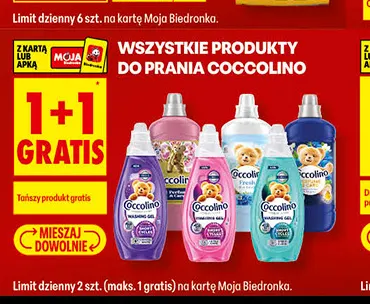 Produkty do prania Coccolino promocja w Biedronka