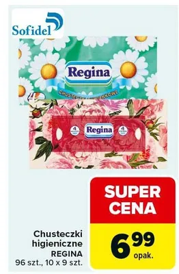 Chusteczki higieniczne promocja w Carrefour Market