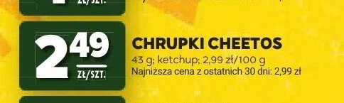 Chrupki Cheetos promocja w Stokrotka