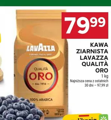 Kawa ziarnista Lavazza Qualità Oro promocja w Stokrotka