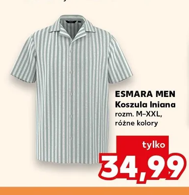 Koszula lniana męska ESMARA MEN promocja w Kaufland