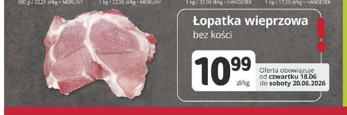 Łopatka wieprzowa bez kości promocja w Marketvita