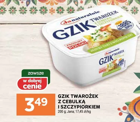 Twarożek z cebulką i szczypiorkiem promocja w Stokrotka