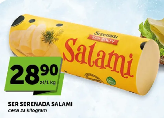 Ser żółty Serenada Salami promocja w Groszek