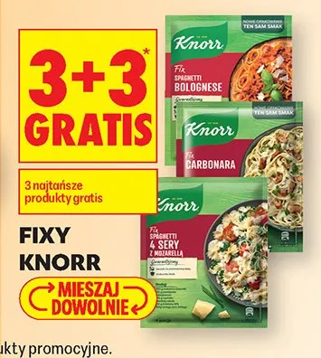 Fix Spaghetti Bolognese Knorr promocja w Biedronka