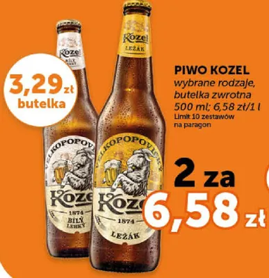 Piwo Kozel Biały Ležák promocja w Euro Sklep
