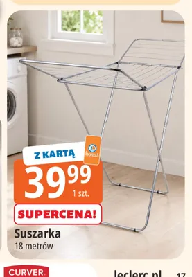 Suszarka 18 metrów promocja w Leclerc