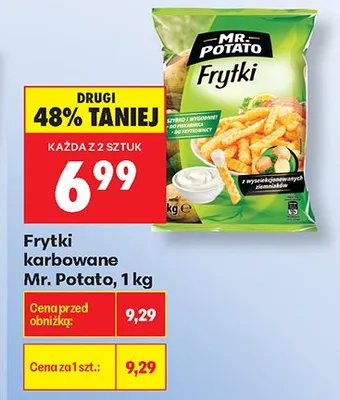 Frytki karbowane Mr. Potato promocja w Biedronka