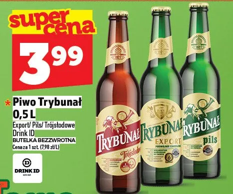 Piwo Trybunał Export Drink ID promocja w TOPAZ