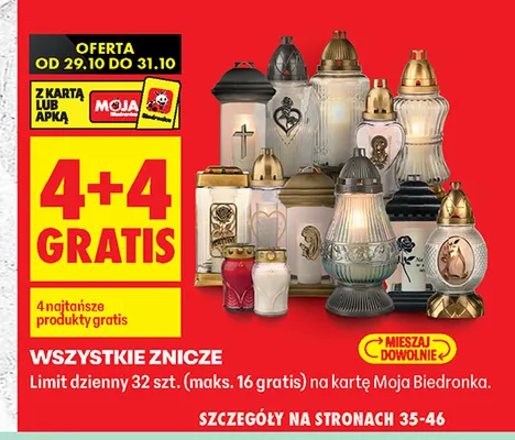 Znicze promocja w Biedronka