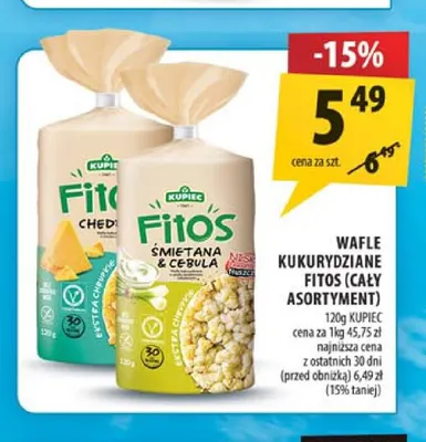 Wafle kukurydziane Fitos Kupiec promocja w Arhelan