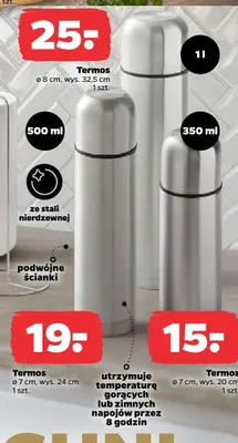 Termos ø 8 cm, wys. 32.5 cm promocja w Netto