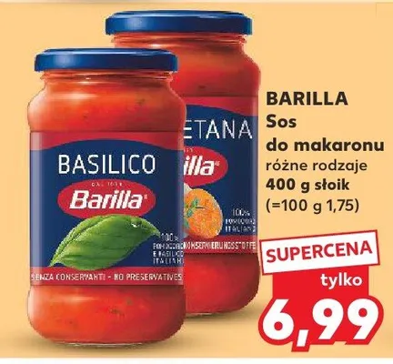Sos do makaronu różne rodzaje promocja w Kaufland