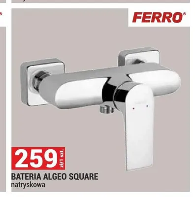 Bateria natryskowa Ferro Algeo Square promocja w Merkury Market