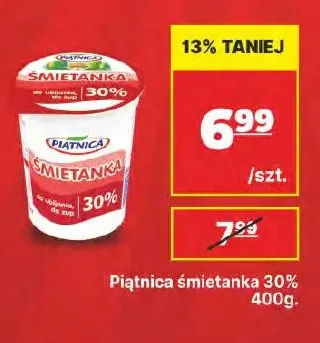 Śmietanka Piątnica 30% promocja w API Market