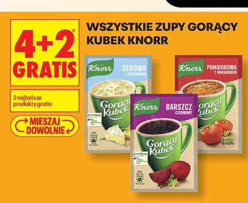 Zupy Gorący Kubek Knorr promocja w Biedronka