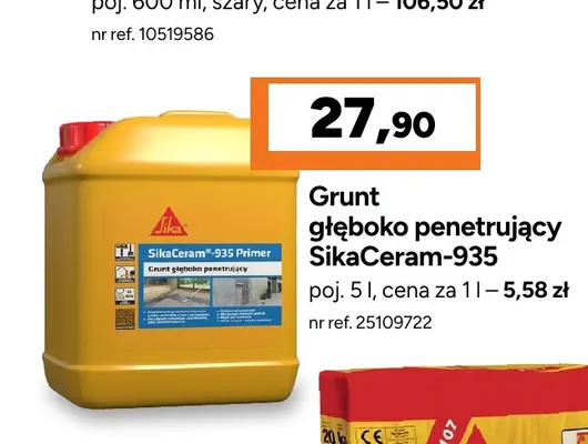 Grunt głęboko penetrujący SikaCeram-935 promocja w Bricoman