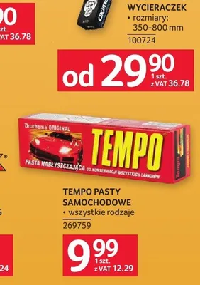 Pasty samochodowe Tempo promocja w Selgros