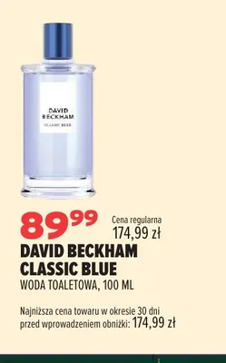 Woda toaletowa David Beckham Classic Blue promocja w Drogerie Natura