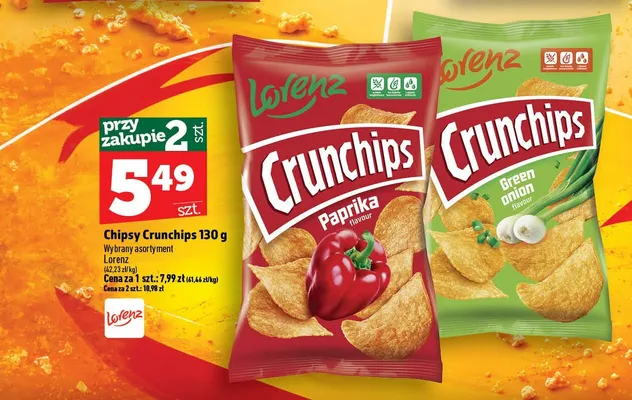 Chipsy Crunchips Paprika promocja w TOPAZ