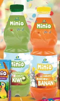 Napój jabłko-banan-kiwi Minio promocja w LEWIATAN