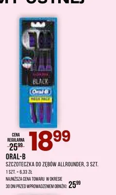 Szczoteczka do zębów Oral-B Allrounder 3-pak promocja w Drogerie Natura