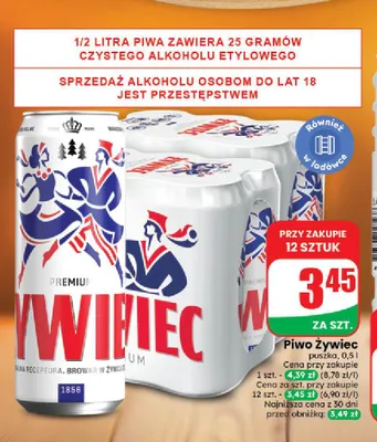 Piwo Żywiec Premium promocja w Dino