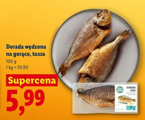 Dorada wędzona na gorąco, tusza promocja w Lidl
