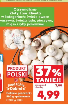 Pieczarki polskie promocja w Kaufland